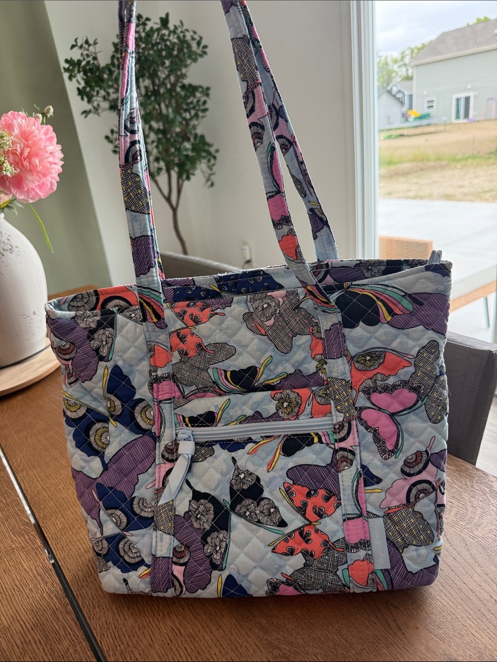 Vera Bradley ret. Butterfly By Glenna Satchel Tote